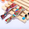 Custom eco-friendly printed elastic fabric bracelet